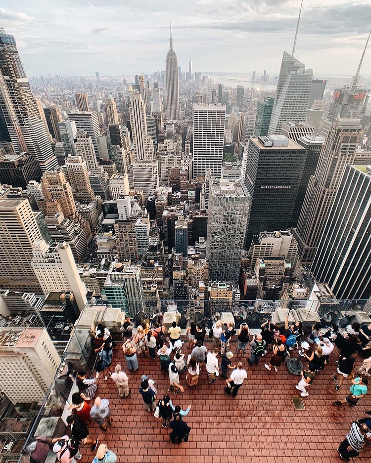 View from the Top of the Rock, Midtown, Manhattan
