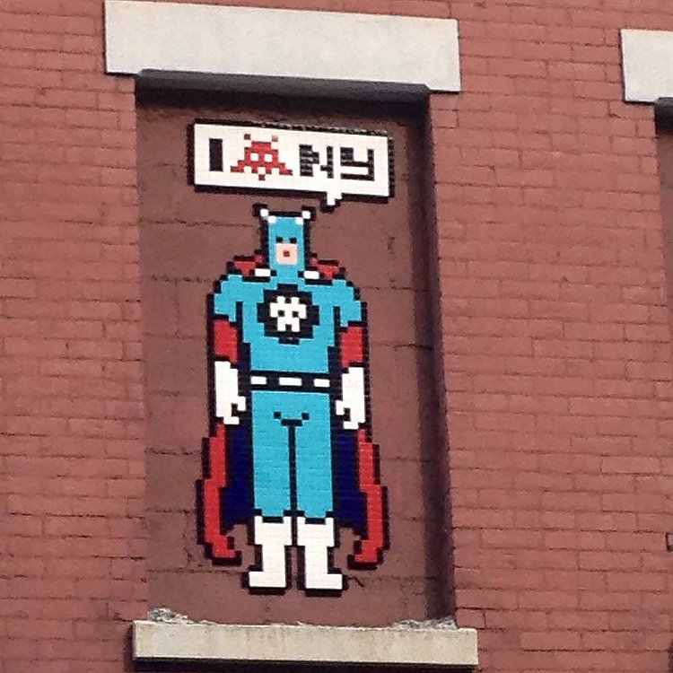 Invader's "NY_147" in Little Italy