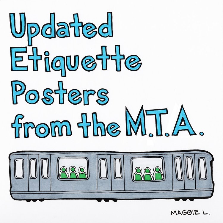 Updated Etiquette Posters from the M.T.A.