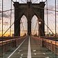 Sunrise Over Brooklyn Bridge, New York, New York