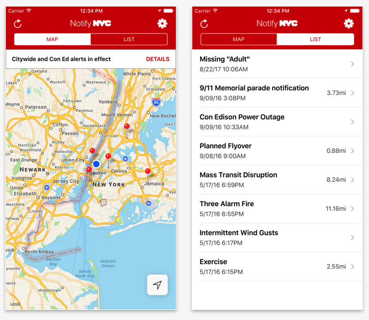 NotifyNYC iOS App