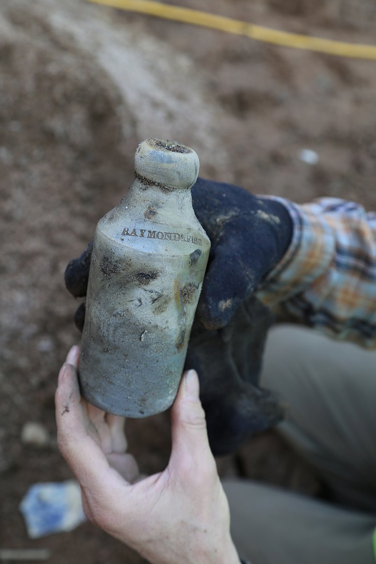 An old ginger beer bottle.