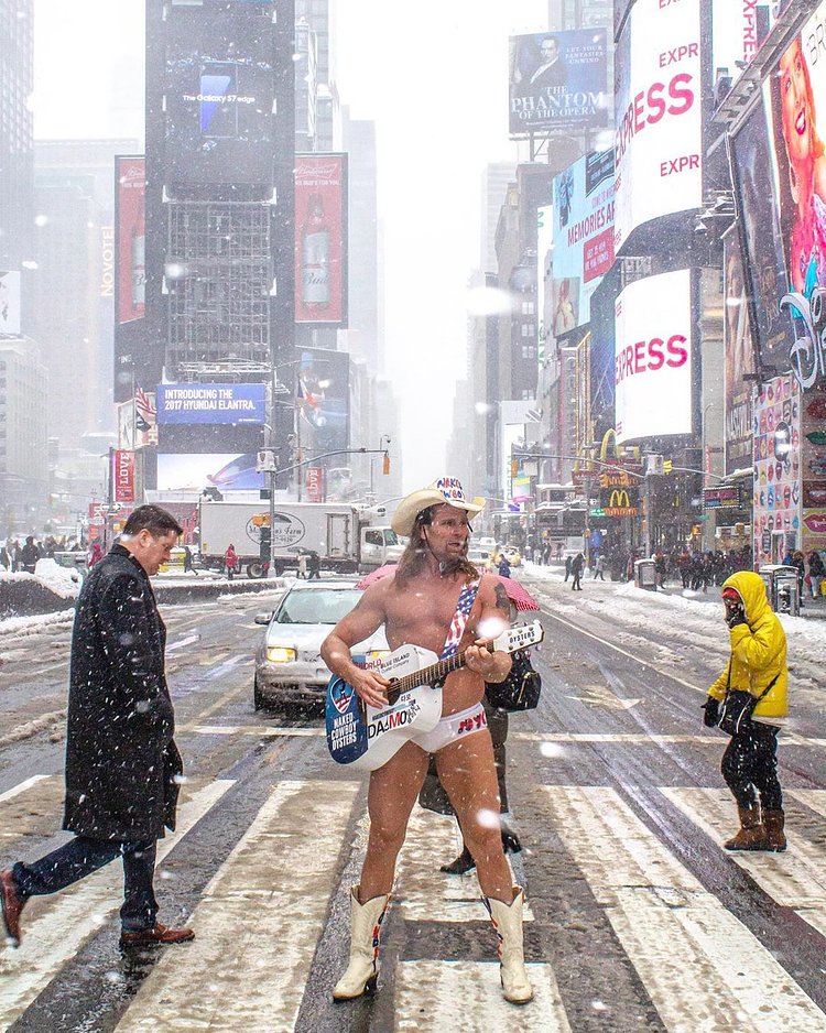 Naked Cowboy, Times Square, Manhattan