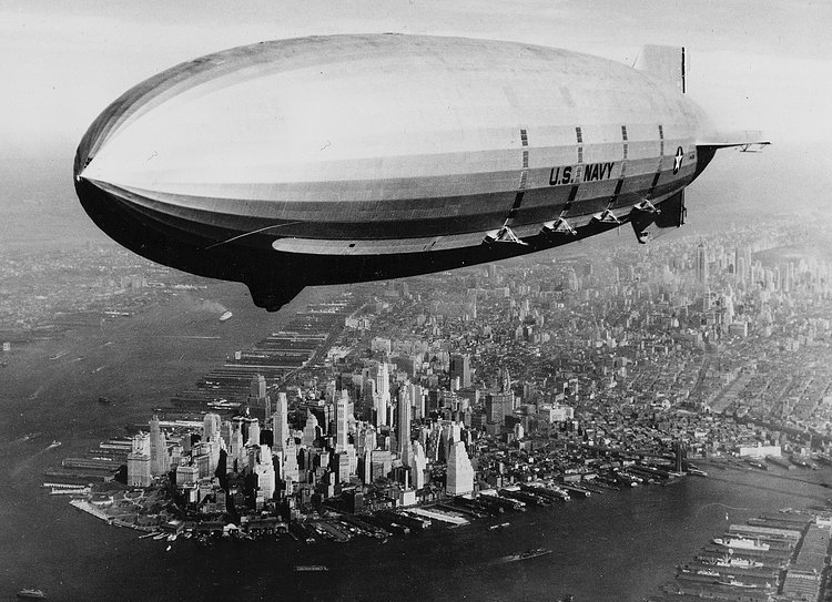 U.S.S. Macon over New York, New York, 1933