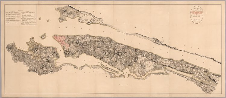 Steven's facsimile of British head quarters manuscript map of New York