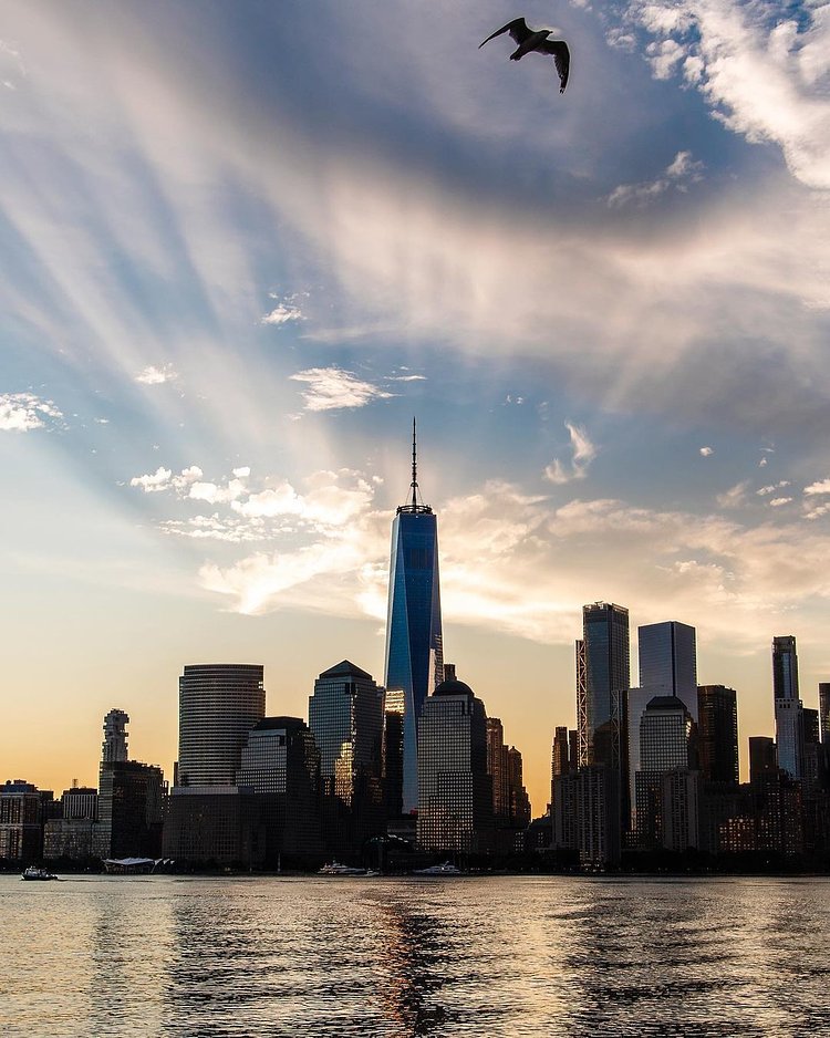 Sunrise over Lower Manhattan, New York