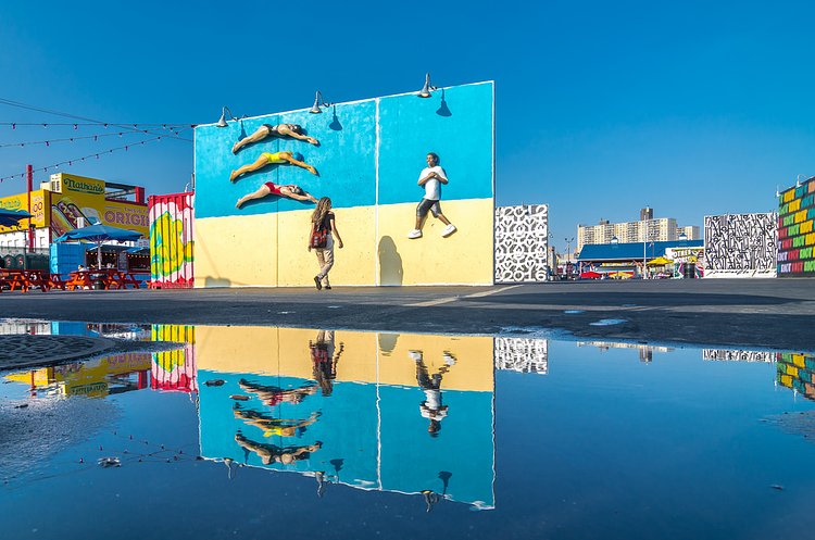 John Ahearn Mural in Coney Island's Art Walls