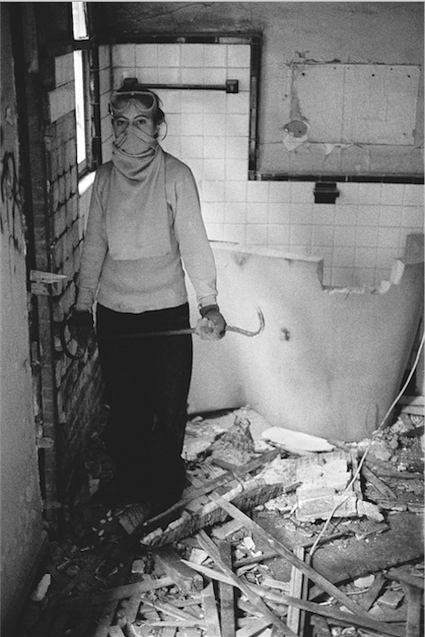 Toby on a Demolition Day, Fifth Street Squat, 1994