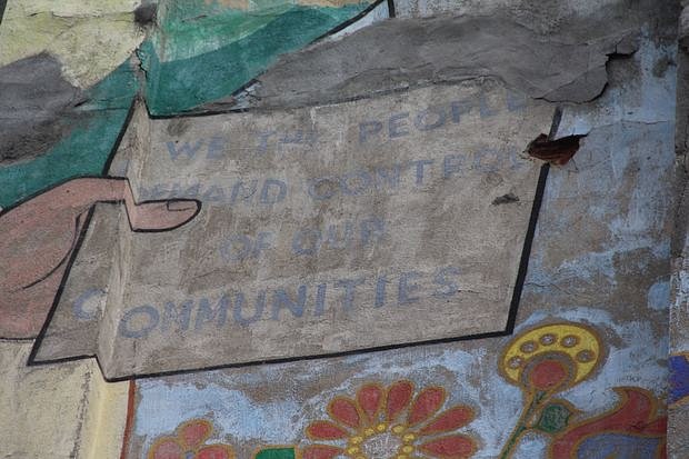 "We the people demand control of our communities."