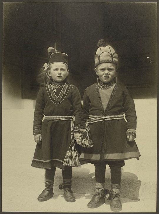 Children from Lapland. Portraits for Ellis Island.