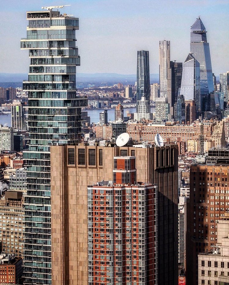 Looking Up Manhattan's West Side from Tribeca