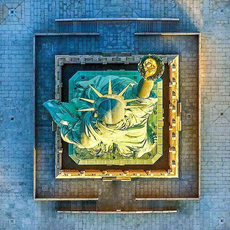 Statue of Liberty. Photo via @jeffreymilstein #viewingnyc #newyork #newyorkcity #nyc #statueofliberty