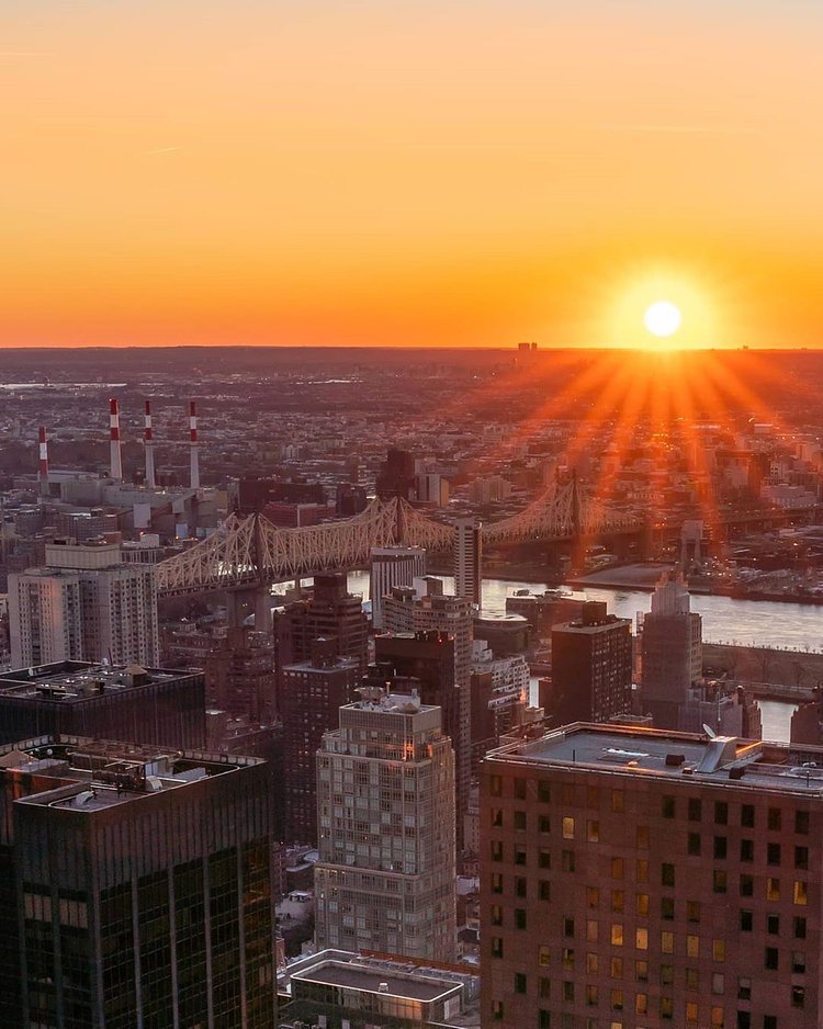 Sunrise over Queens, New York
