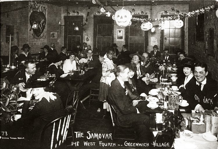 The Samovar, West Fourth Street; photograph by Jessie Tarbox Beals.