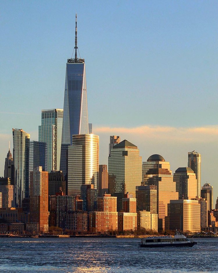 Lower Manhattan from New York Harbor