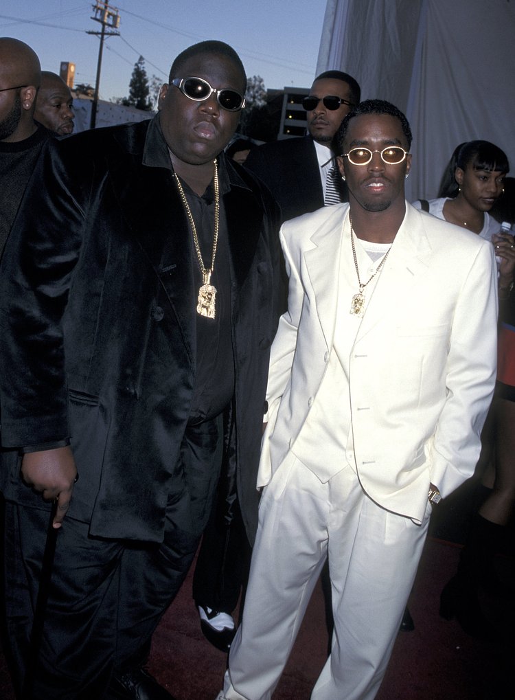 The Notorious B.I.G., left, and Sean Combs, a.k.a. Puff Daddy, in 1997.