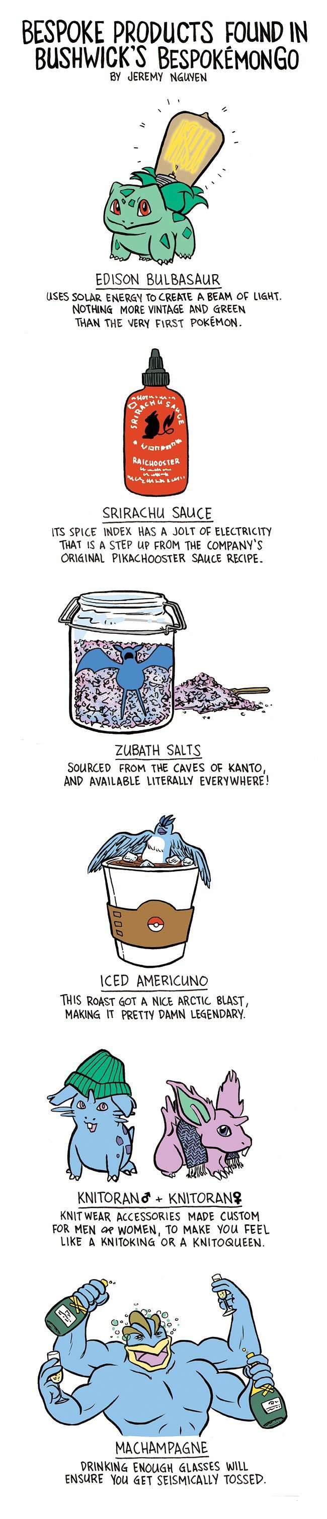 Comic: Bespoke Products Found in Bushwick's Pokémon Go