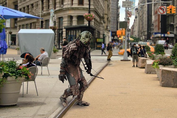 "I grew up in a traditional household. I took weekly lessons in Black Speech, and my parents wanted me to get an engineering degree. I ended up with a BA in psych and visual art. They were pretty good about it."

Many thanks to Carl Daniels for referring his orcish friend!