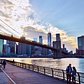 Today's golden hour from Brooklyn Bridge Park, New York City
