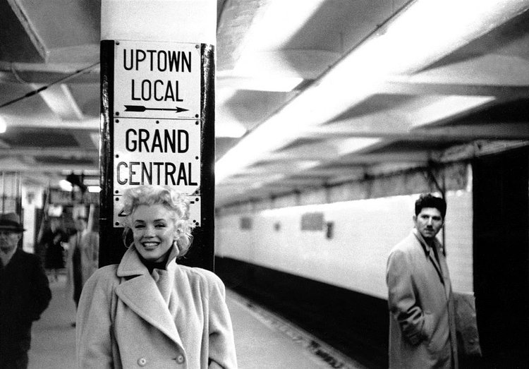 Marilyn Monroe in Grand Central Subway Station