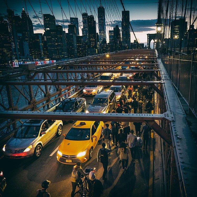 Protests on Brooklyn Bridge