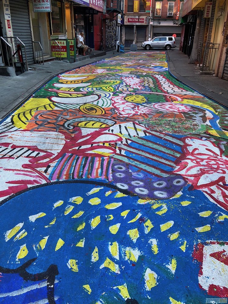 The Song of Dragon and Flowers, Chen Dongfan, Doyers Street, Chinatown, Manhattan, 2018