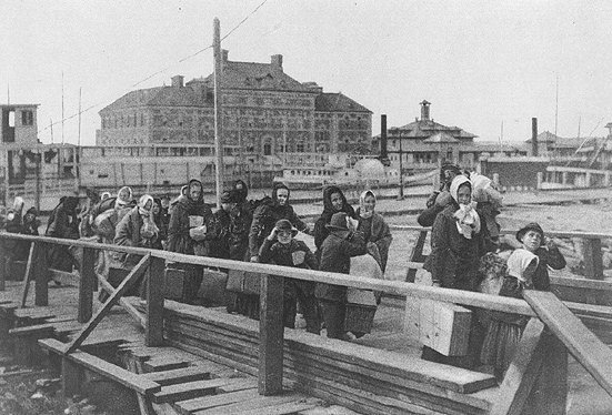 Immigrants On Ellis Island (circa 1902)