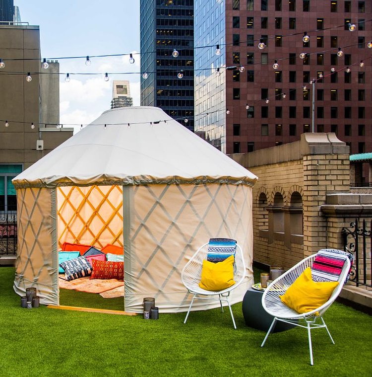 A night in the W Hotel's yurt starts at $2,000.