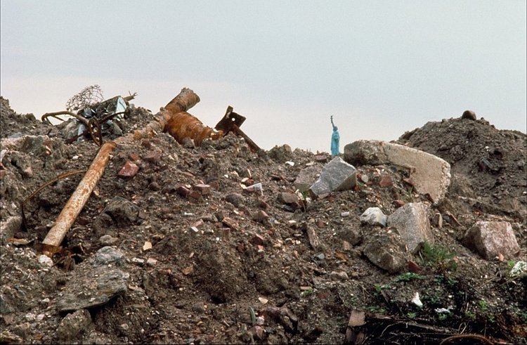[Battery Park City landfill, Lower Manhattan:] Before planting