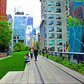 Walking tour of The High Line in Manhattan, New York City - 4K