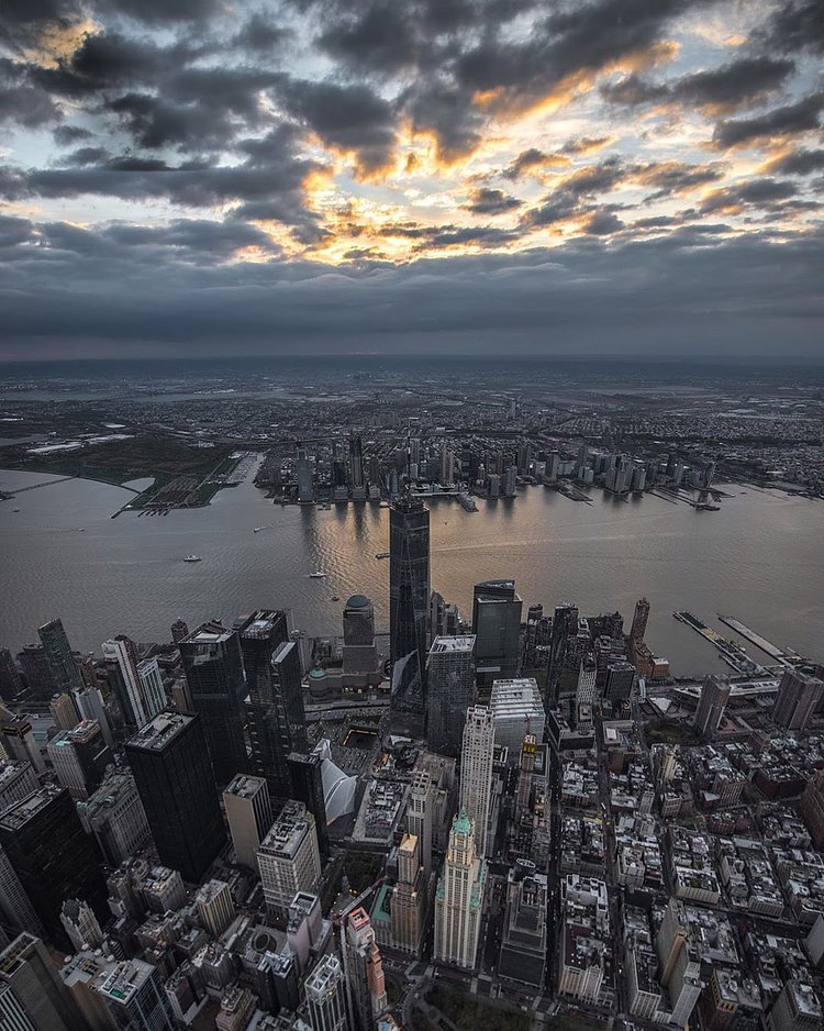 Lower Manhattan and Hudson River, New York, New York