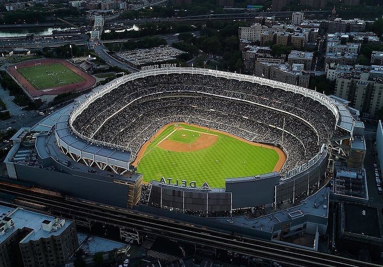Yankee Stadium, Bronx, New York. Photo via @thebronxer #viewingnyc #newyorkcity #newyork