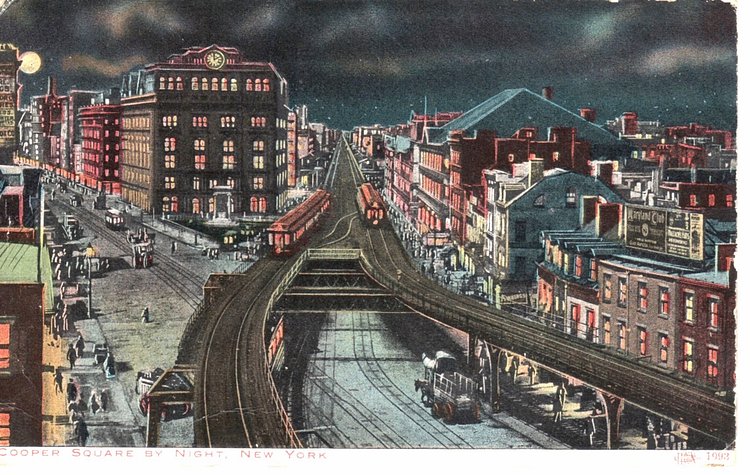 Cooper Square by Night