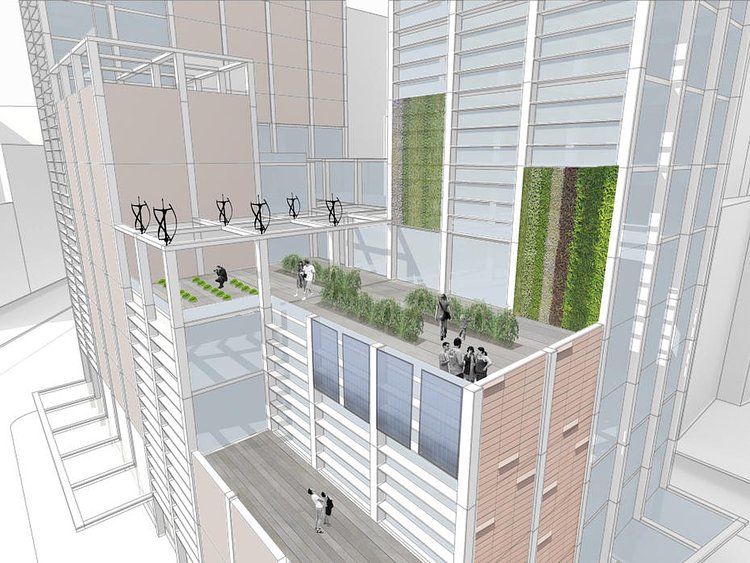 Illustration from RISD student Robert Sugar's proposal for the future Climate Museum