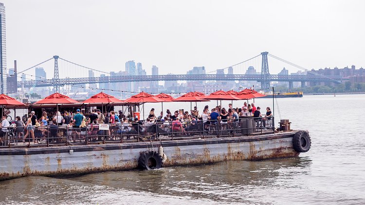 The Brooklyn Barge | Taken from WNYC Transmitter Park