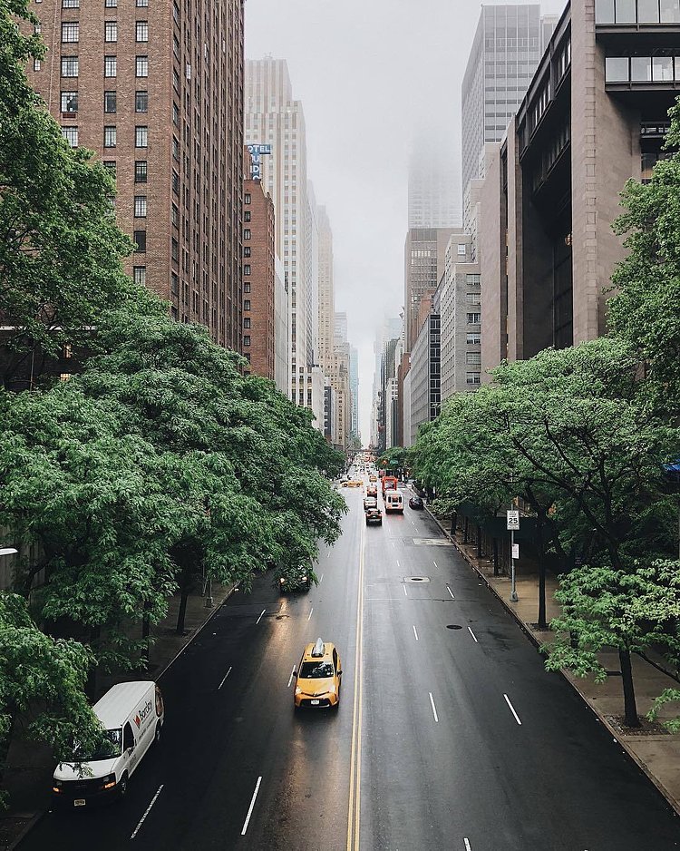 42nd Street from Tudor City Bridge, New York, New York
