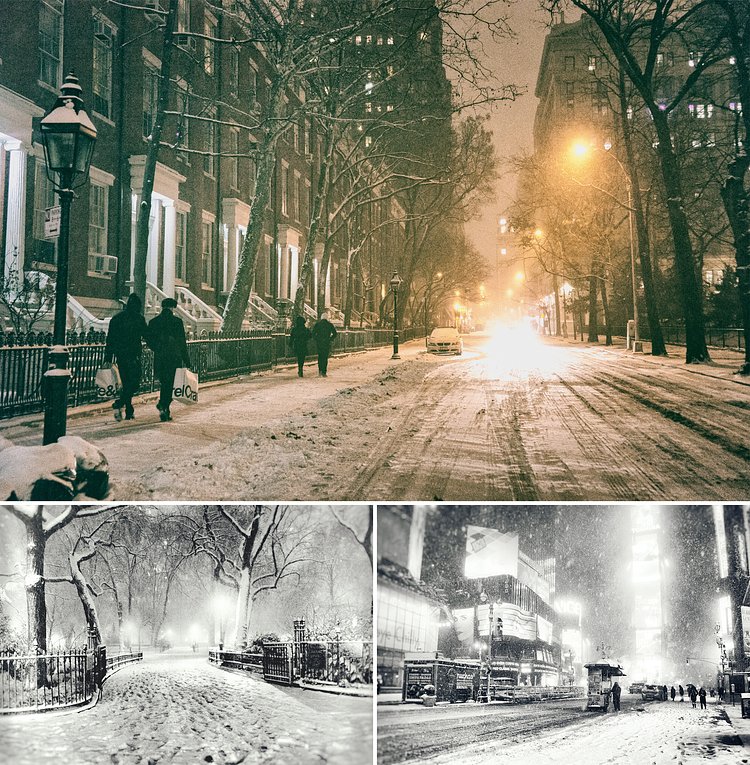 ...when city lights flicker in the snow and the night unfurls into a fever-dream cinematic sequence.