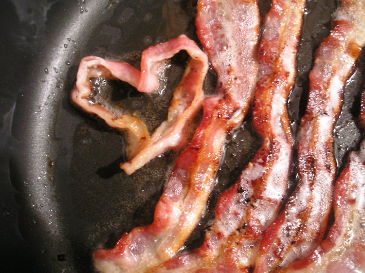 Bacon Heart | I tried to flip this piece, but it landed this way.  The message: bacon IS heart-healthy.