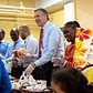Mayor Bill de Blasio Volunteers in the Bronx