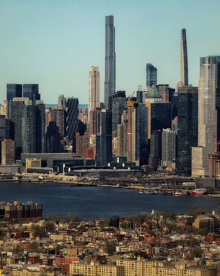 Hell's Kitchen and Billionaire's Row, as seen from Journal Square, New Jersey