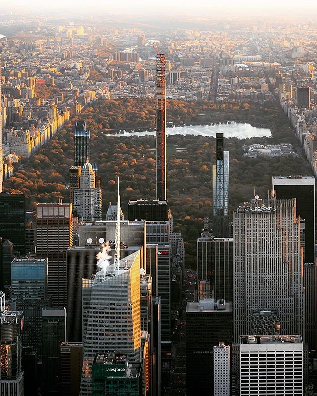 Sunrise over Central Park, Manhattan