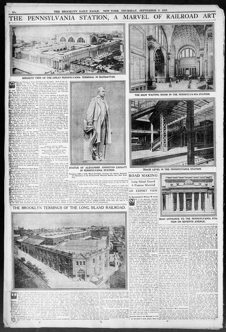 The Pennsylvania Station, A Marvel of Railroad Art