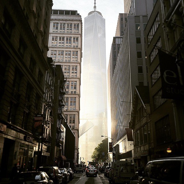 #WTC gone invisible? Photo taken outside #Wework Fulton this #afternoon #nyc #downtown
