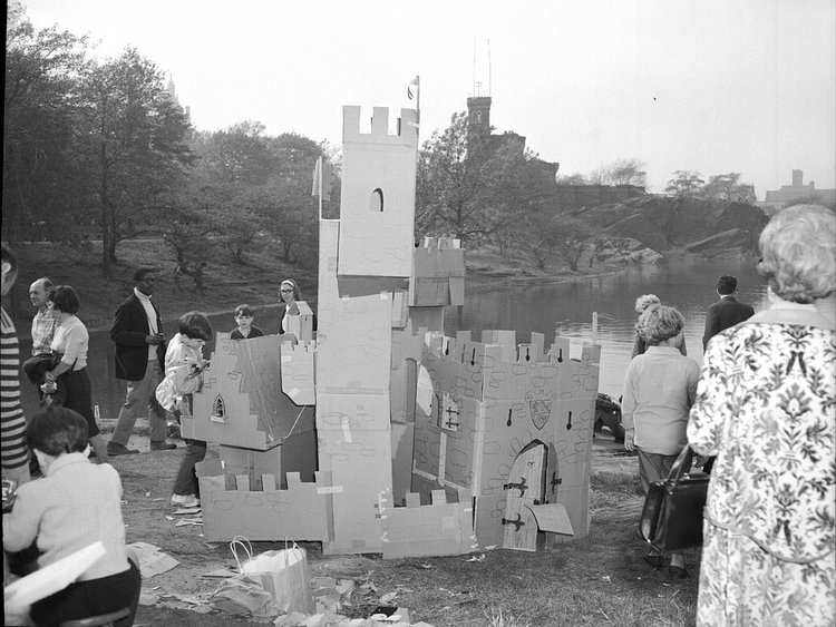 Castle building event, 1966.