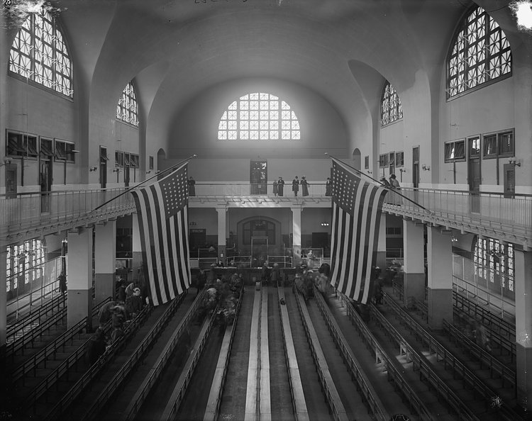 Ellis Island Main Processing Room (circa 1912)