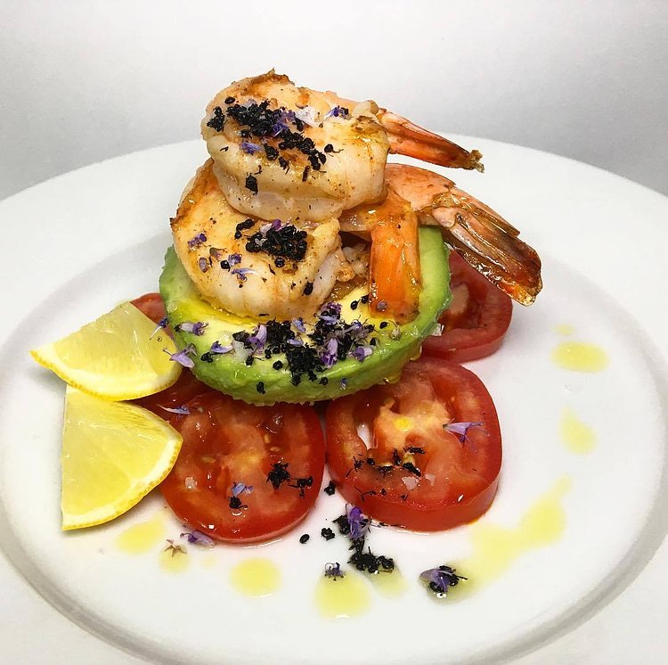 Did you get your tickets for Brooklyn Bugs yet?  We hope you can join us for one or all the events (Sept 1-3)! Pictured here is @dinnerecho's Seared Shrimp with black ants, avocado, and tomatoes.