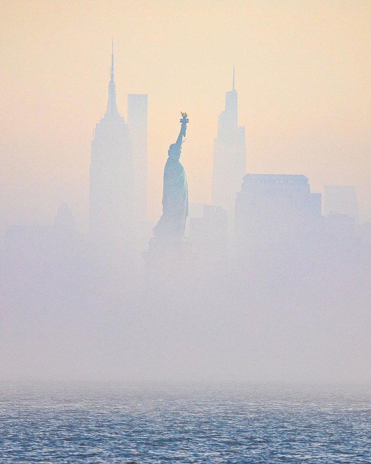 Statue of Liberty and New York Harbor, New York