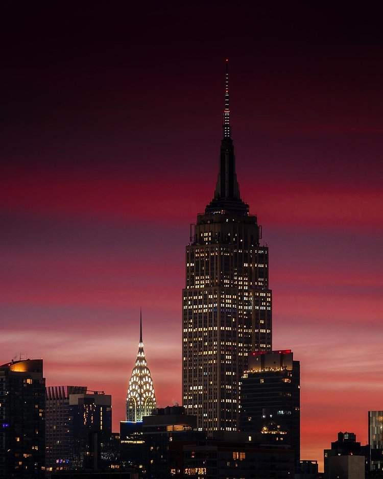 Chrysler and Empire State Buildings, Midtown, Manhattan