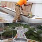 WTC Liberty Park Workers Continue to Install Slats and Planters
