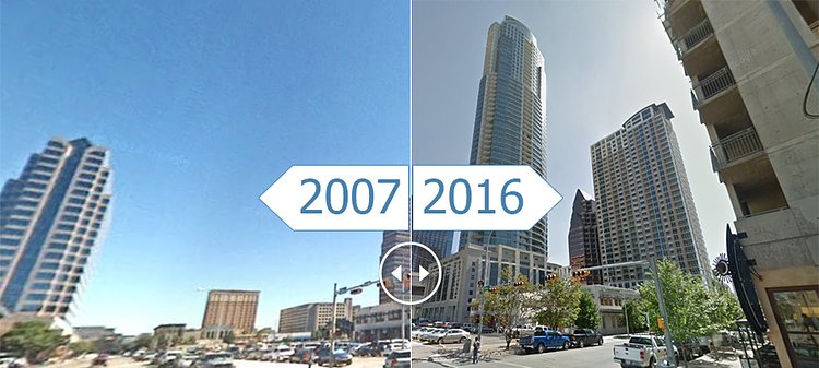 Time-Lapse Slides Show the Most Spectacular Skyline Changes in the U.S. in the Last Decade